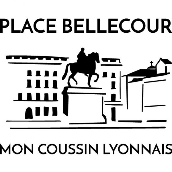 Coussin en lin naturel peints à la main Paulin Lyon Place Bellecour